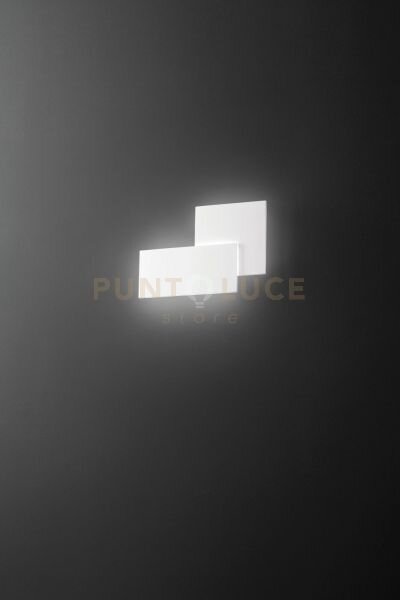 Applique in alluminio colore bianco quantic led 23w 3000k cri?80 22