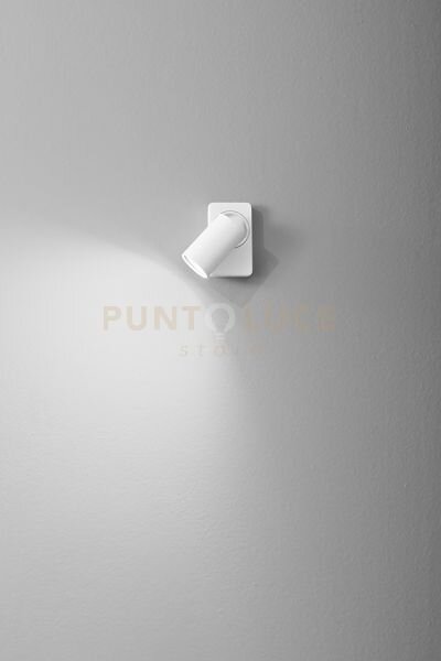 Faretto in alluminio colore bianco oddy 1 luce attacco gu10 orient