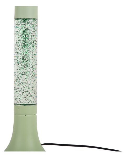 Lampada da tavolo verde con paralume in vetro (altezza totale 37,5 cm) Astro Glittler – Leitmotiv
