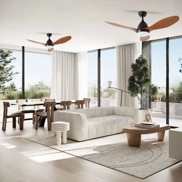 ZEVENTI - Ventilatore da soffitto LED MURO LED/18W/230V Wi-Fi Tuya + telecomando