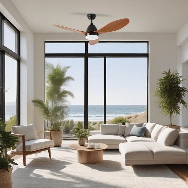 ZEVENTI - Ventilatore da soffitto LED MURO LED/18W/230V Wi-Fi Tuya + telecomando
