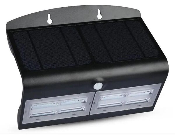 Lampada da parete solare a LED con sensore LED/7W/3,7V 4000K IP65 nero