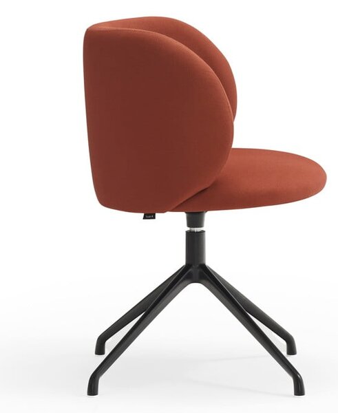 Sedia da pranzo color mattone in imbottito Mogi – Teulat