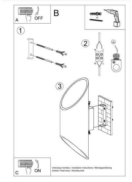 Applique da Parete per lampada G9 Bidirezionale PENNE 30