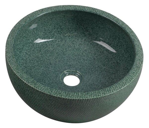 Lavabo rotondo verde in ceramica ø 42 cm Priori – Sapho