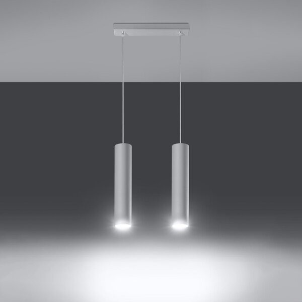 Lampada a sospensione 2xGU10 in acciaio LAGOS 2