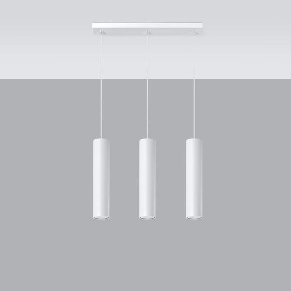 Lampada a Sospensione 3xGU10 in Acciaio LAGOS 3L