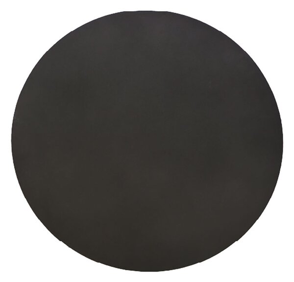 Salvapavimento Tondo Vidar Ø89 cm per Stufe a Legna o Pellet in Acciaio 2 mm Nero