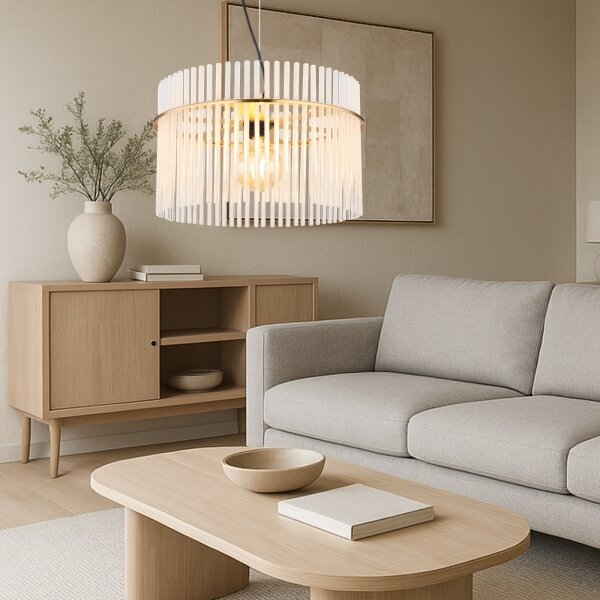 Globo 15698HM - Lampadario a sospensione con filo GORLEY 1xE27/60W/230V diametro 40 cm oro