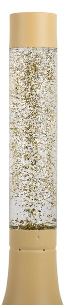 Lampada da tavolo giallo chiaro con paralume in vetro (altezza totale 37,5 cm) Astro Glittler – Leitmotiv