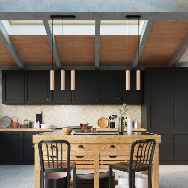 Lampada a Sospensione GU10 in Legno LINO