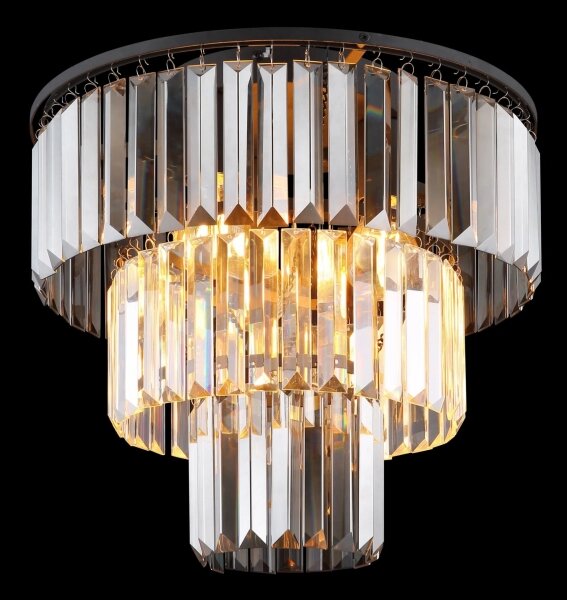 Globo 15695D - Lampadario a plafone NAXIS 3xE27/40W/230V diametro 40 cm nero