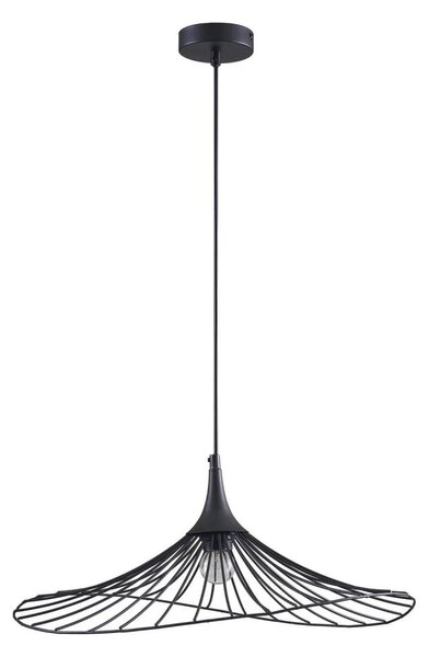 Lampadario a sospensione con filo ARIELLE 1xE27/20W/230V diametro 50 cm nero