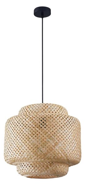 Lampadario a sospensione con filo BERTA 1xE27/20W/230V diametro 40 cm bambù