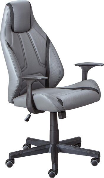 Sedia girevole Inter Link Lysander grigio, nero