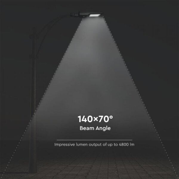 Lampada stradale solare LED con sensore LED/40W/9,6V IP65 6000K + TC