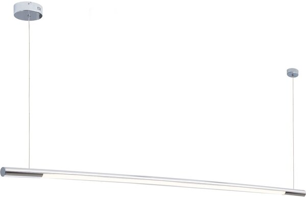 Lampadario a LED ORGANIC cromato 26 W, bianco caldo, 2210 lm, metallo, dimensioni: 140 x 150 x 2 cm, IP20, Maxlight