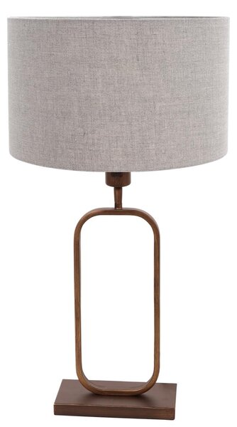 Steinhauer - lampada da tavolo - Stang - bronzo - lino metallo - lampada da comodino - E27 - 4817BR
