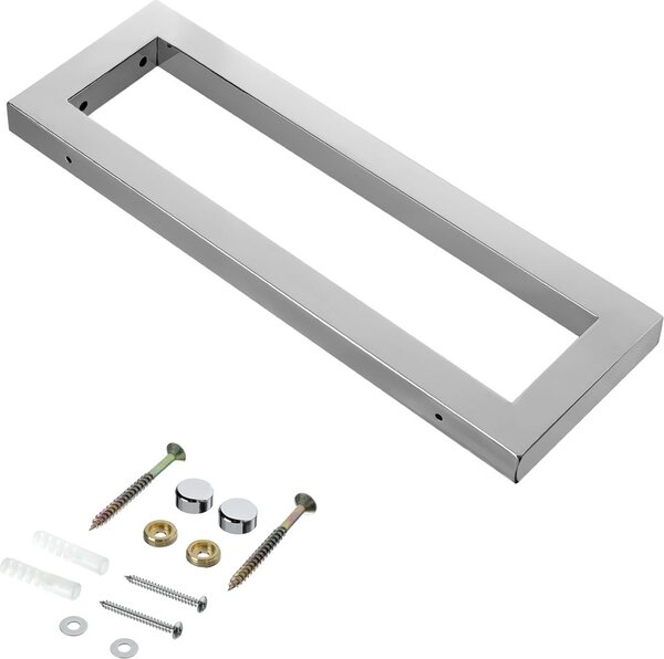 Mucola porta asciugamani porta lavabo porta asciugamani console lavabo argento piano lavabo - set di 2 50cm