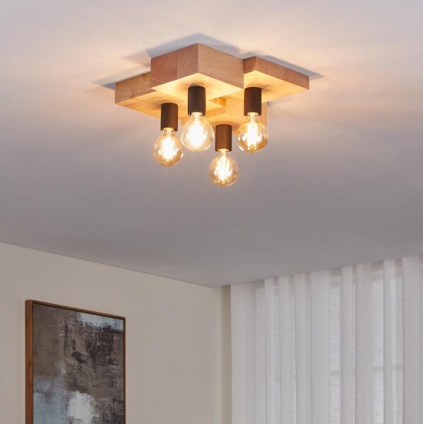 Eglo 43798 - Plafoniera HALKIN 4xE27/40W/230V