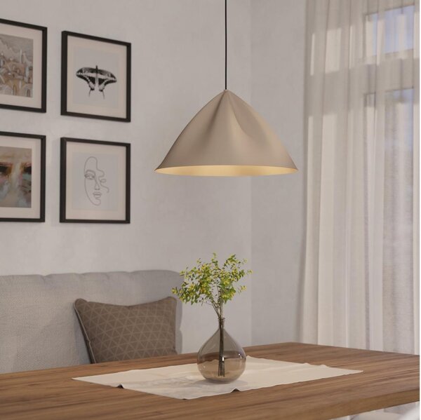 Eglo 900836 - Lampadario a sospensione con filo PODERE 1xE27/40W/230V color crema