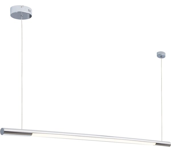 Lampadario a LED ORGANIC cromato 16 W, bianco caldo, 1360 lm, metallo, dimensioni: 140 x 100 x 2 cm, IP20, Maxlight