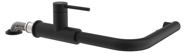 SERVIZIO Namor® 4 rubinetti da finestra, miscelatore per lavello, nero opaco, alta pressione