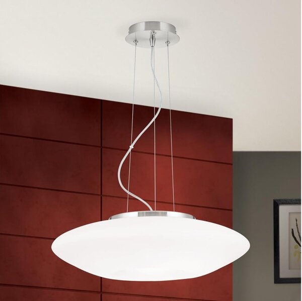 Orion HL 6-1559/2 - Lampadario a sospensione con filo BLANC 2xE27/60W/230V diametro 49 cm cromo opaco