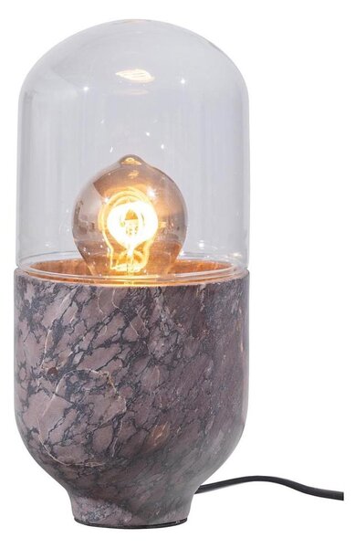Lampada da tavolo ASEL 1xE27/25W/230V marmo grigio/marrone