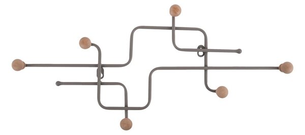 Attaccapanni da parete grigio in metallo 60,5 cm Metro – PT LIVING