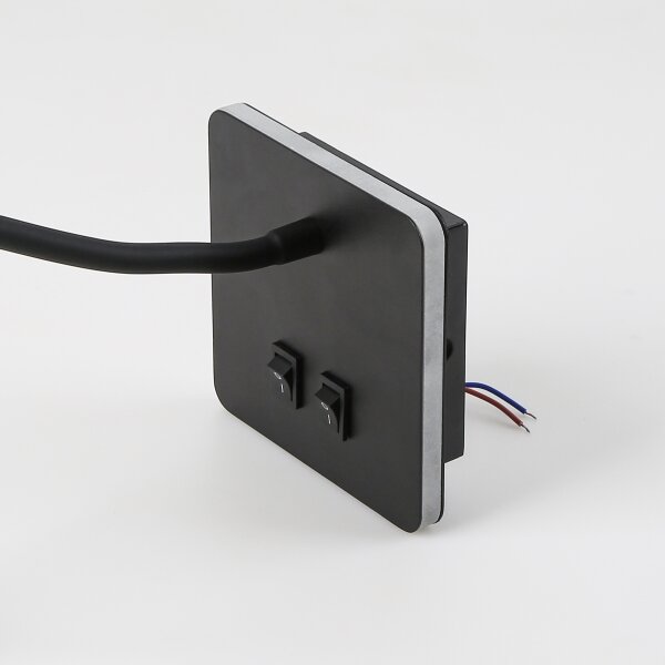 Brilagi - LED Lampada flessibile da muro MAYA Double LED/4W/230V + LED/3W nero