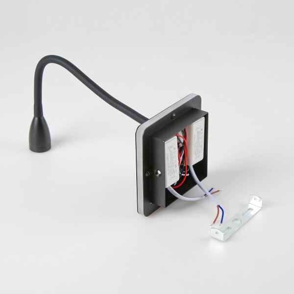 Brilagi - LED Lampada flessibile da muro MAYA Double LED/4W/230V + LED/3W nero