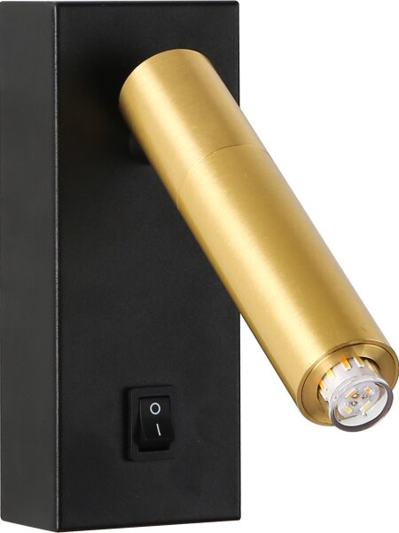 Brilagi - Luce Spot da parete LED dimmerabile MAYA 1xG9/4W/230V nero/oro