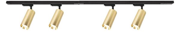 Faretto per sistema a binario MICA 4xGU10/10W/230V oro/nero