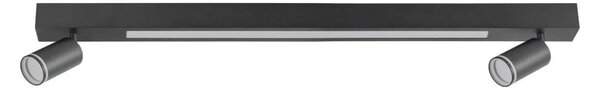 Plafoniera LED PARIGI LED/24W/230V + 2xGU10/10W nero
