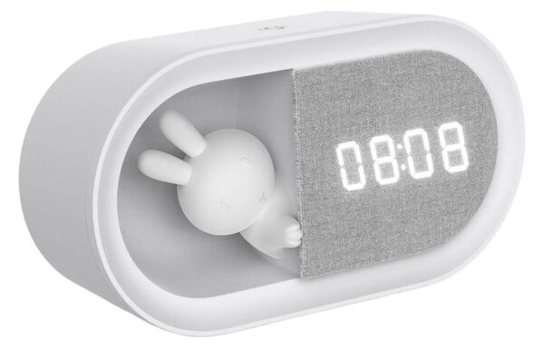 LED Piccola lampada notturna dimmerabile con sveglia BUNNY LED/1,2W/5V 3000K