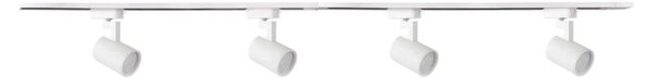 Faretto per sistema a binario LYNX 4xGU10/10W/230V bianco