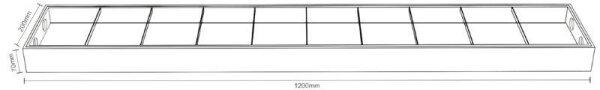 Lampada fluorescente T8 2xG13/18W/230V 120 cm nero
