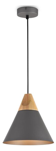 Maytoni P359-PL-220-C-Lampadario a sospensione con filo BICONES 1xE27/60W/230V diametro 22cm grigio/beige