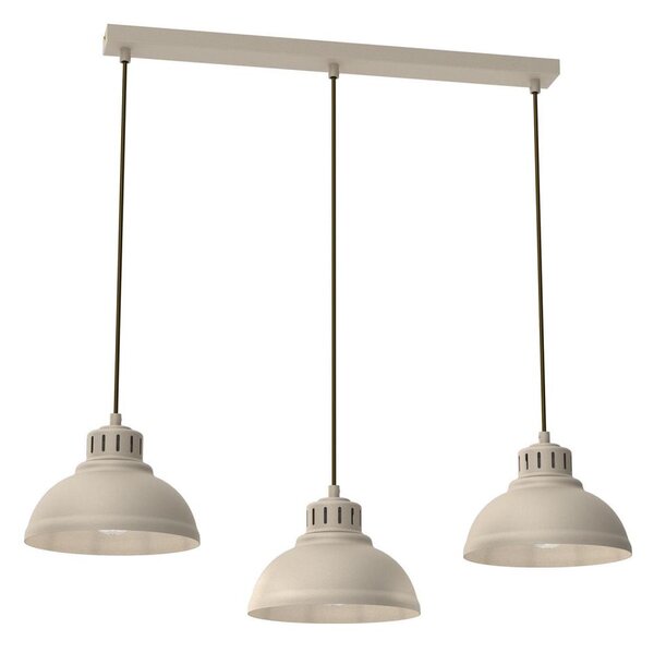 Lampadario a sospensione con filo SVEN 3xE27/15W/230V beige