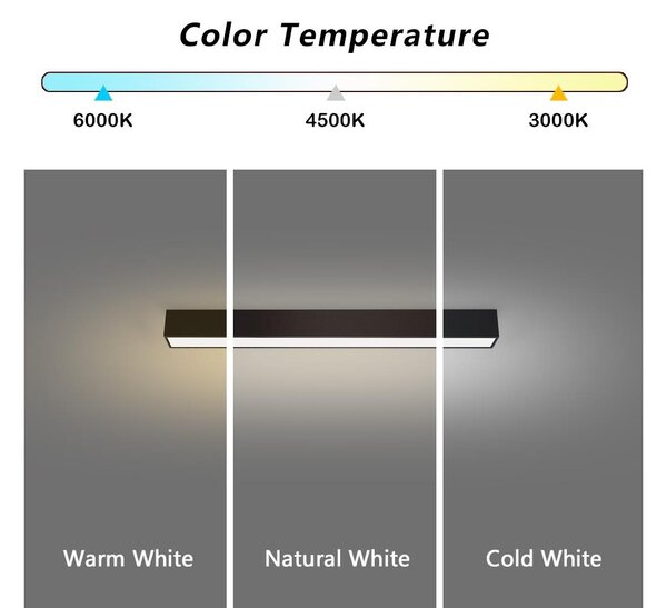 Immax NEO 07254L - Luce LED dimmerabile LUNGO 20W/230V Wi-Fi Tuya nero + +TC