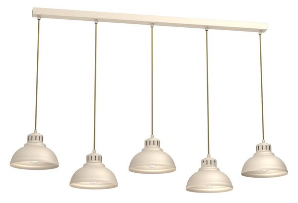 Lampadario a sospensione con filo SVEN 5xE27/15W/230V beige