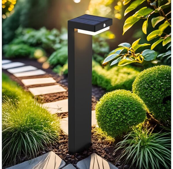 Solight WO7202 - Lampada solare LED con sensore PALERMO LED/5W/2000mAh IP54 nero
