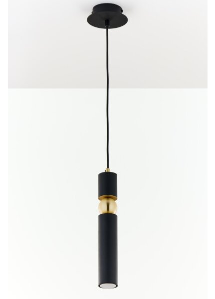 Jupiter 2003 - Lampadario a sospensione con filo ALAS 1xGU10/10W/230V nero/oro