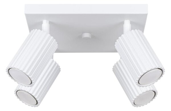 Sollux SL.1545 - Faretto KARBON 4xGU10/10W/230V bianco