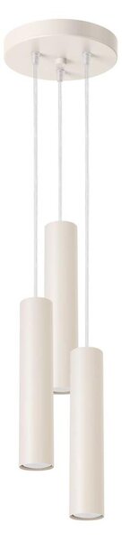 Sollux SL.1482 - Lampadario a sospensione con filo LAGOS 3xGU10/10W/230V color crema