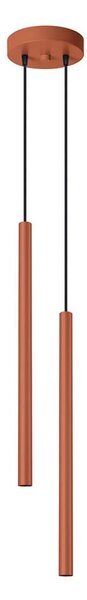 Sollux SL.1525 - Lampadario a sospensione con filo PASTELO 2xG9/8W/230V rosso