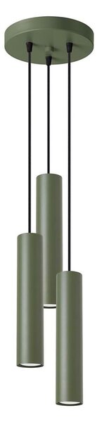 Sollux SL.1487 - Lampadario a sospensione con filo LAGOS 3xGU10/10W/230V verde