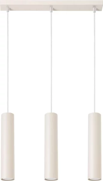 Sollux SL.1481 - Lampadario a sospensione con filo LAGOS 3xGU10/10W/230V color crema