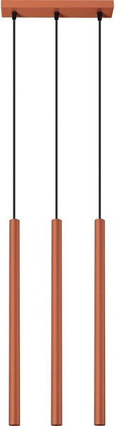 Sollux SL.1526 - Lampadario a sospensione con filo PASTELO 3xG9/8W/230V rosso